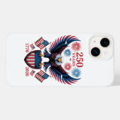アメリカ独立250周年記念 1776 Case-Mate iPhoneケース (裏面 (横))