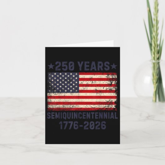 アメリカ独立250周年記念 2026年7月4日 カード (正面)