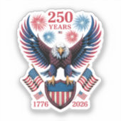 アメリカ独立250周年記念 250年 米国 1776 シール (正面)