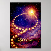 アメリカ独立250周年記念 50スターズ ポスター (正面)