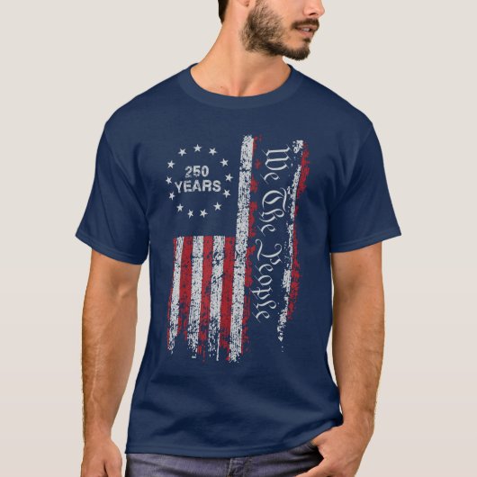 アメリカ独立250周年記念 Tシャツ (正面)