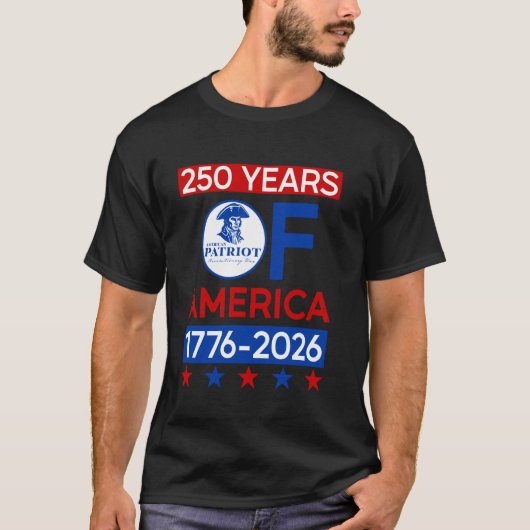 アメリカ独立250周年記念 Tシャツ (正面)