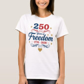 アメリカ独立250周年記念Tシャツ | アメリカ 1776–2026 Tシャツ (正面)