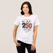アメリカ独立250周年記念Tシャツ 女性用 トライブレンドＴシャツ (正面全面)