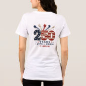 アメリカ独立250周年記念Tシャツ 女性用 トライブレンドＴシャツ (裏面)