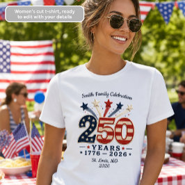 アメリカ独立250周年記念Tシャツ 女性用 トライブレンドＴシャツ