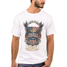 アメリカ独立250周年記念Tシャツ 1776 自由