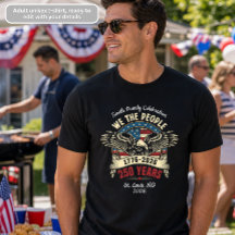 アメリカ独立250周年記念Tシャツ 1776-2026