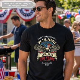 アメリカ独立250周年記念Tシャツ 1776-2026 トライブレンドＴシャツ