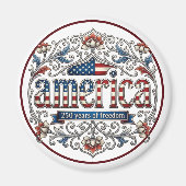 アメリカ独立250周年記念USAソーヴェニア マグネット (正面)