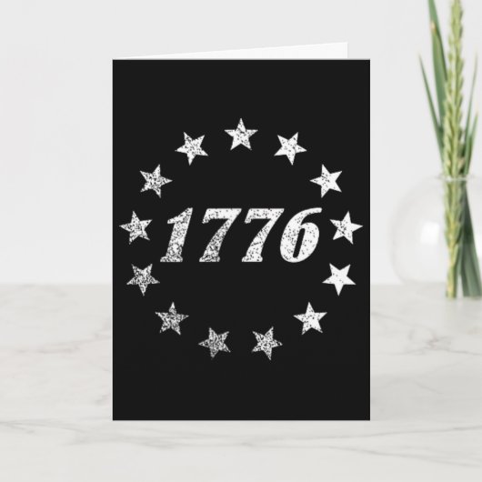 アメリカ独立250周年記念USAフラグ 1776 私たちは人民 カード (正面)