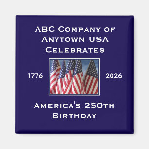 アメリカ独立250周年記念USA愛国フラッグ マグネット