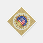 アメリカ独立250周年記念USA愛国 | 1776–2026 スタンダードカクテルナプキン (角)