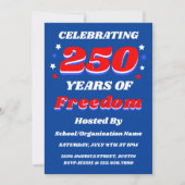 アメリカ独立250周年 お祝いカスタマイズパトリオティック 招待状 (正面)