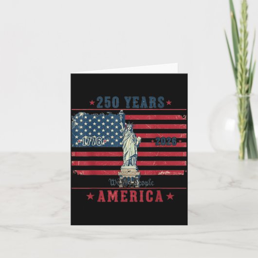 アメリカ独立250周年 アメリカ 1776-2026 カード (正面)