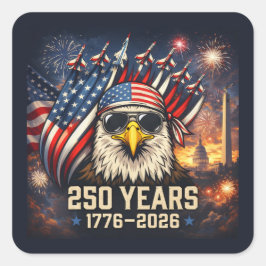アメリカ独立250周年 スクエアシール