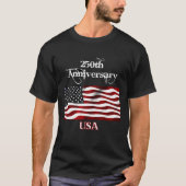 アメリカ独立250周年 スターズ&ストライプス Tシャツ (正面)