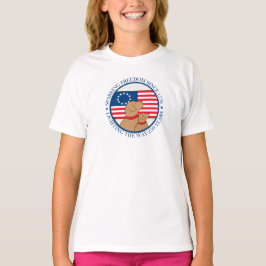 アメリカ独立250周年 スパークリング フリーダム ガールズ 半袖Tシャツ Tシャツ