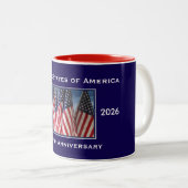 アメリカ独立250周年  ツートーンマグカップ (正面右)