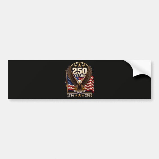 アメリカ独立250周年 バンパーステッカー (正面)