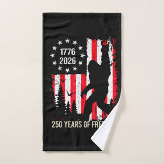 アメリカ独立250周年 ビッグフット 愛国者 フリーダム ハンドタオル