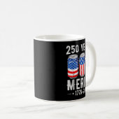 アメリカ独立250周年 ビール アメリカ国旗 7月4日 コーヒーマグカップ (正面右)