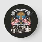 アメリカ独立250周年 ラウンド壁時計 (正面)