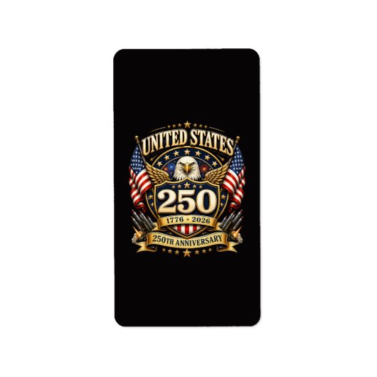 アメリカ独立250周年 ラベル (正面)
