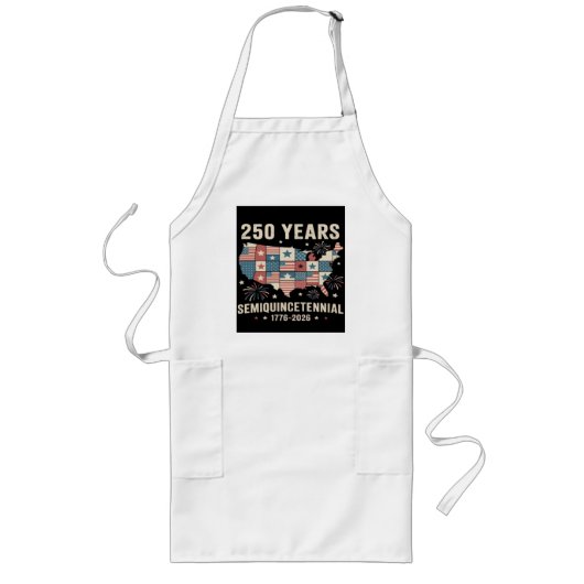 アメリカ独立250周年 ロングエプロン (正面)