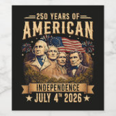 アメリカ独立250周年 ワインラベル (シングルラベル)