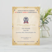 アメリカ独立250周年 ヴィンテージ 招待状 (スタンド正面)