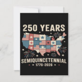 アメリカ独立250周年 招待状 (裏面)