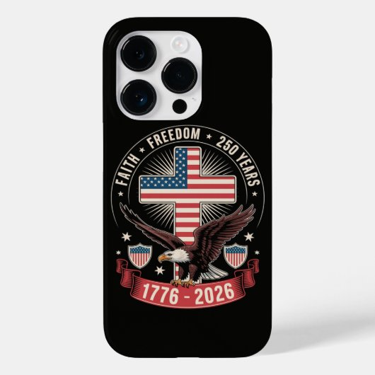 アメリカ独立250周年 祝祭 独立記念日 Case-Mate iPhoneケース (裏面)