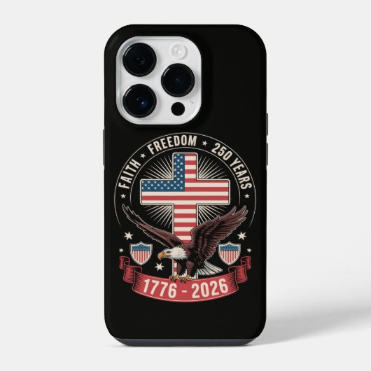 アメリカ独立250周年 祝祭 独立記念日 iPhoneケース (裏面)