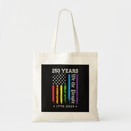 アメリカ独立250周年 米国LGBTプロ トートバッグ (正面)