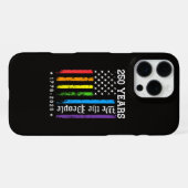 アメリカ独立250周年 米国LGBTプロ iPhoneケース (裏面横)
