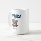 アメリカ独立250周年 | 自由の国を愛する気持ち コーヒーマグカップ (正面左)
