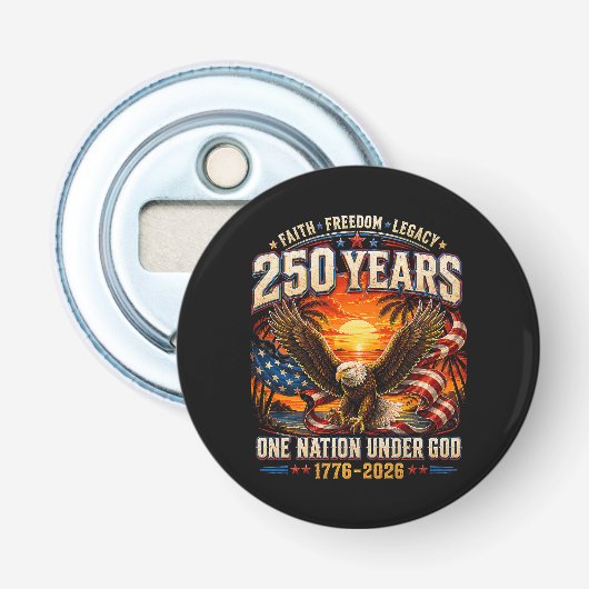 アメリカ独立250周年 1776年 2026年 7月4日 独立記念日 栓抜き (正面)