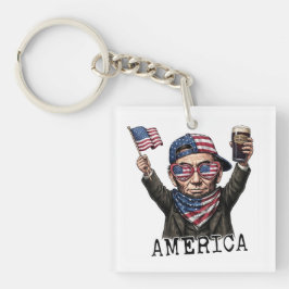 アメリカ独立250周年 1776 リンカーン エイブラハム キーホルダー