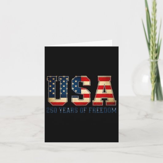 アメリカ独立250周年 1776-2026年 7月4日 カード (正面)