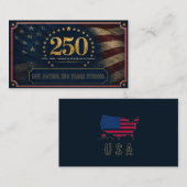 アメリカ独立250周年 | 1776-2026 アメリカの贈り物 名刺 (正面/裏面)