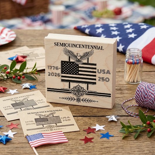 アメリカ独立250周年 1776-2026 アメリカ合衆国 250 ラバースタンプ