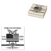 アメリカ独立250周年 1776-2026 アメリカ合衆国 250 ラバースタンプ (押印)