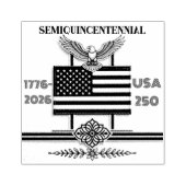 アメリカ独立250周年 1776-2026 アメリカ合衆国 250 ラバースタンプ (インプリント)