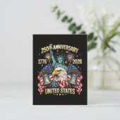 アメリカ独立250周年 1776-2026 アメリカ国旗 招待状 (スタンド正面)