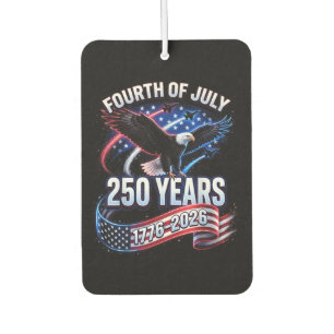 アメリカ独立250周年 1776-2026 アメリカ愛国 カーエアーフレッシュナー