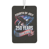 アメリカ独立250周年 1776-2026 アメリカ愛国 カーエアーフレッシュナー (裏面)