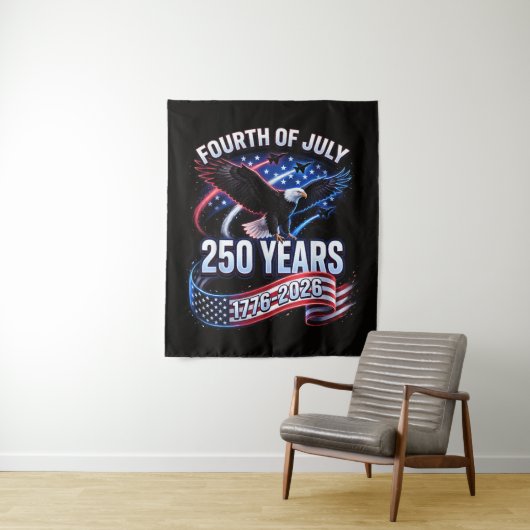 アメリカ独立250周年 1776-2026 アメリカ愛国 タペストリー (インサイチュ)