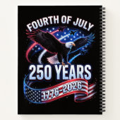 アメリカ独立250周年 1776-2026 アメリカ愛国 ノートブック (裏面)