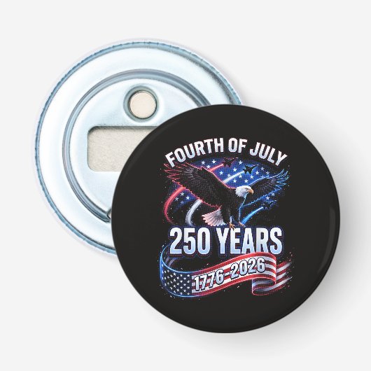 アメリカ独立250周年 1776-2026 アメリカ愛国 栓抜き (正面)